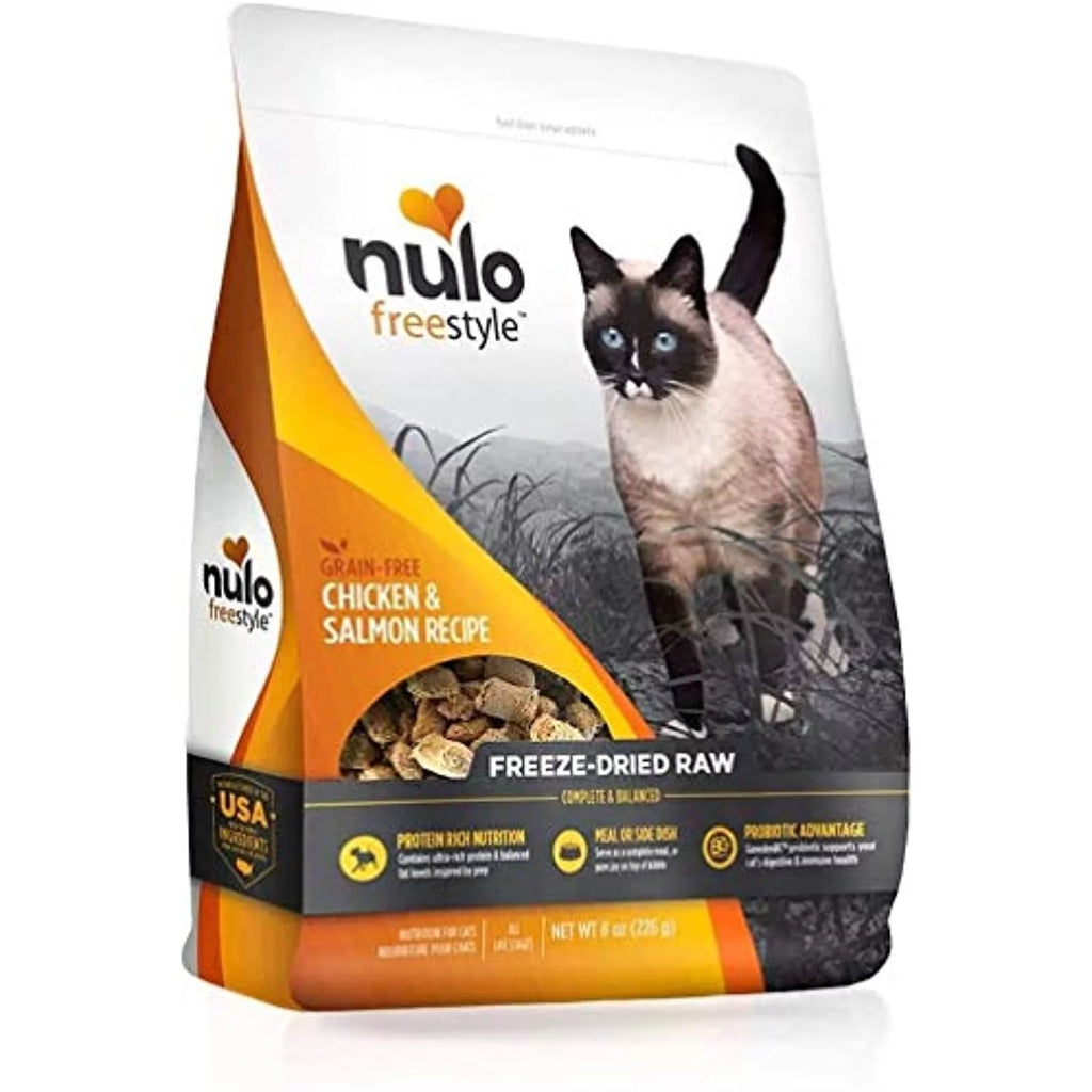 8 oz Freeze-Dried Raw Cat Food Chicken & Salmon C135