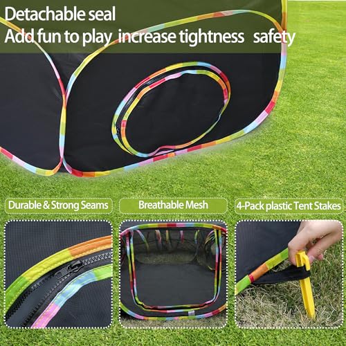 Outdoor Cat Enclosure Portable Cat Tents Cage Free Cat Playpen Pet Enclosure Cat Tunnel Outdoor Playground S49166