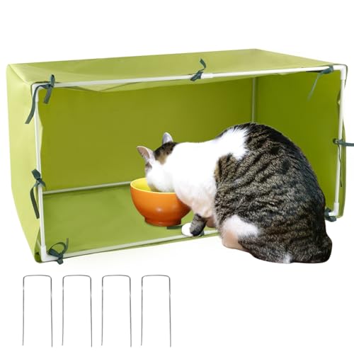 Large Size Outdoor Cat House 30"x16"x16" Cat Feeding Station Cat Outdoor Shelter Z7205