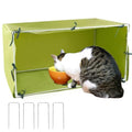 Large Size Outdoor Cat House 30"x16"x16" Cat Feeding Station Cat Outdoor Shelter Z7205