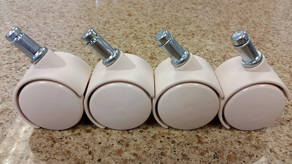 Casters in Almond / Sand (Set of 8) E500653
