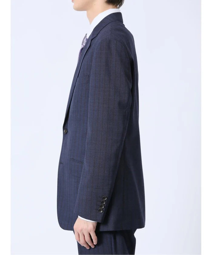 Navy Stripe Wool Blend 2-Button 2-Piece Suit F289937