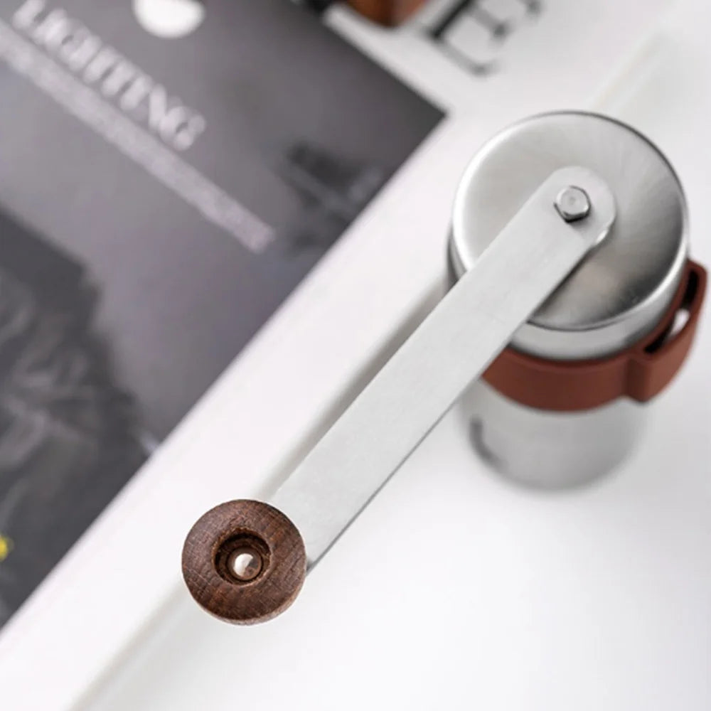 Stainless Steel Manual Hand Coffee Grinder with Ceramic Burr Mill K91373