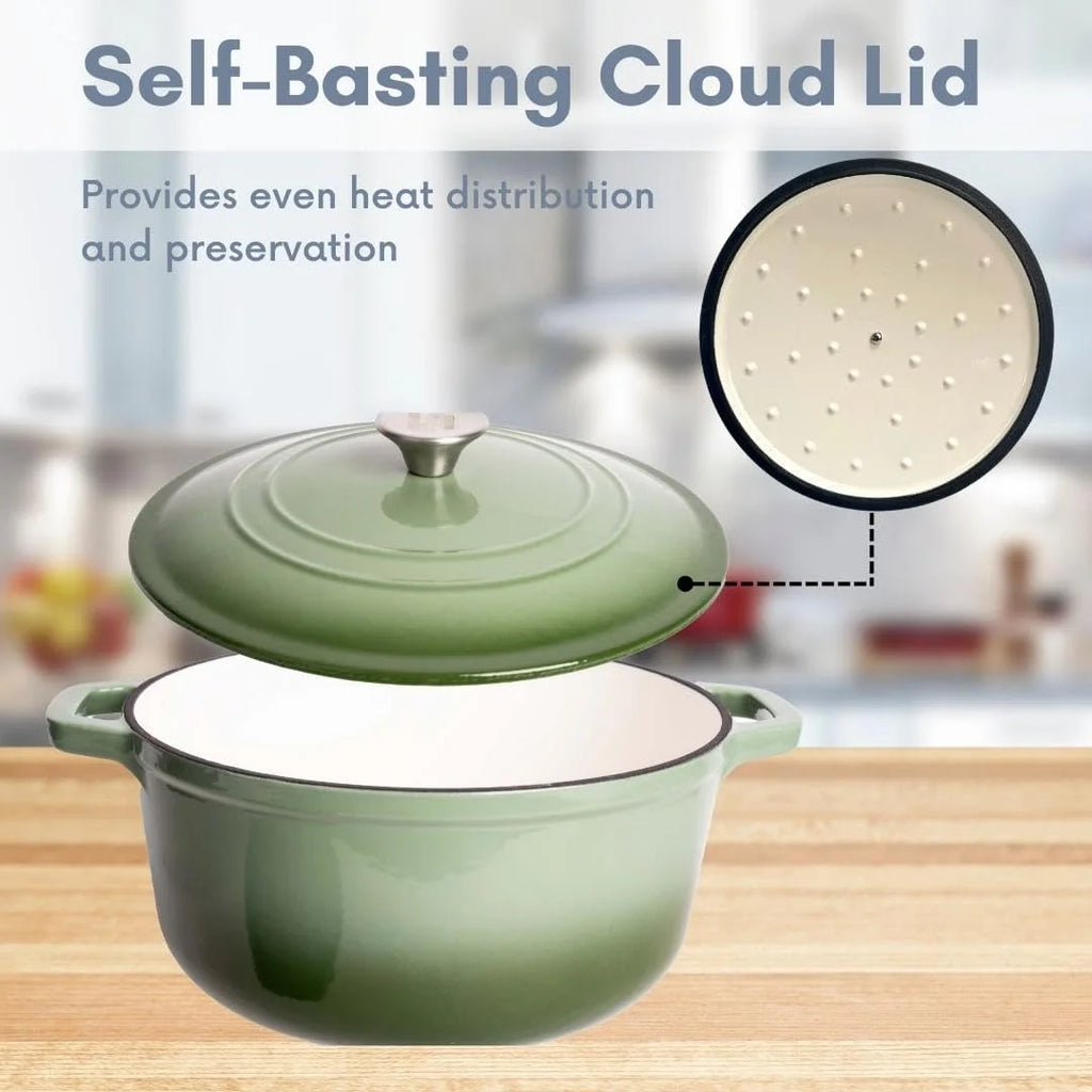 6 Qt. Enameled Cast Iron Dutch Oven Pot Z585230