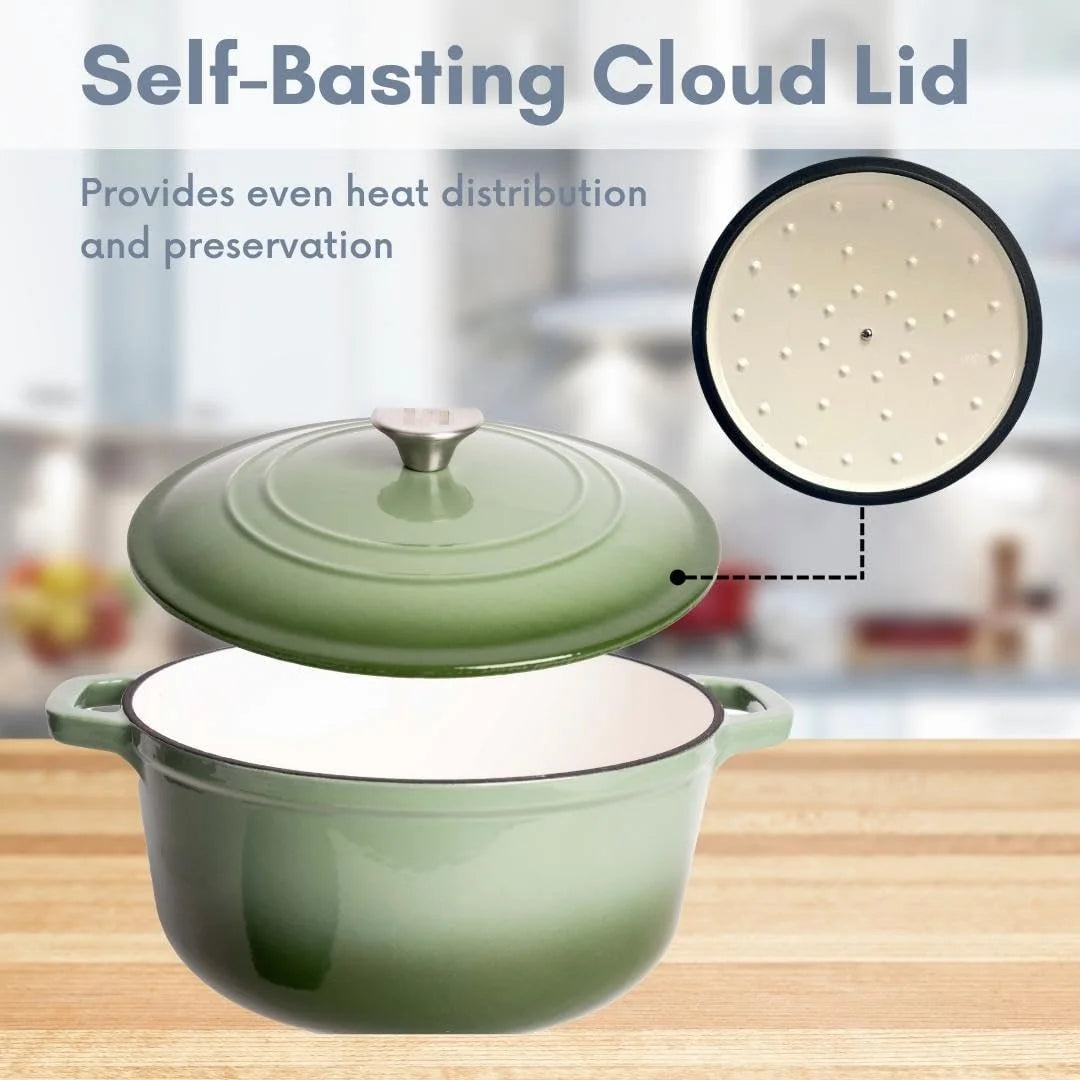 6 Qt. Enameled Cast Iron Dutch Oven Pot Z585230