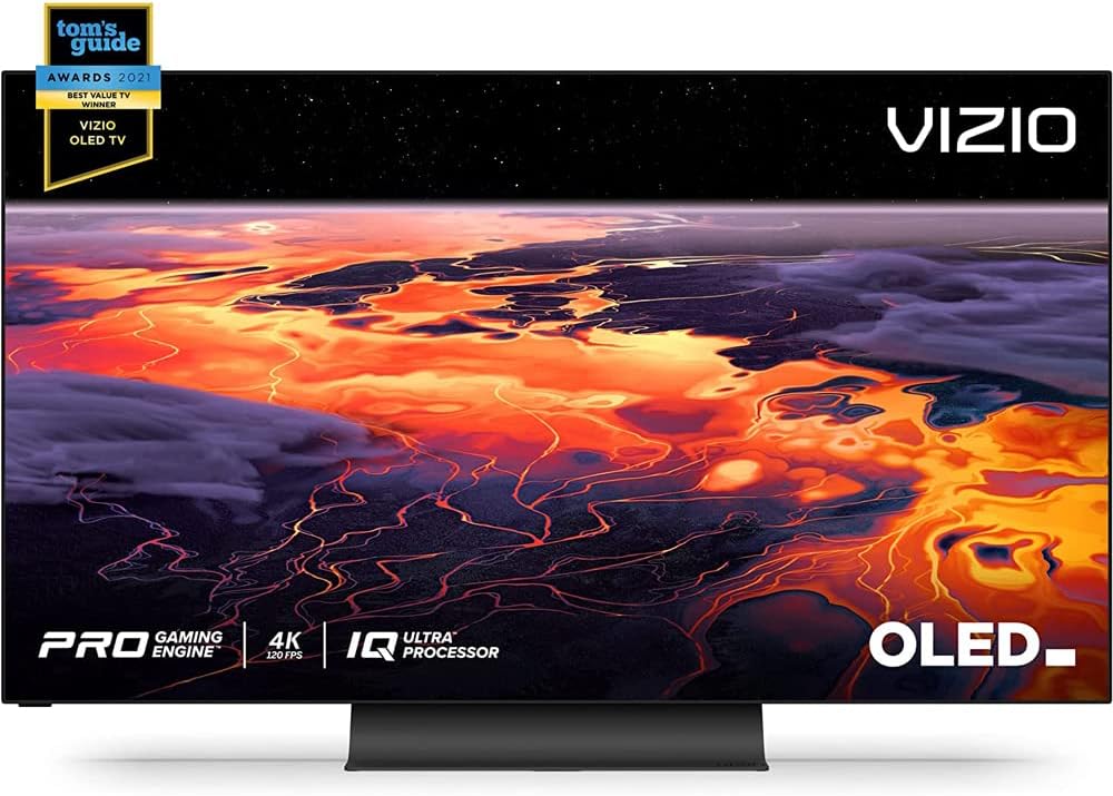OLED55-H1 55 Class OLED 4K UHD HDR SmartCast TV Bundle with TV Wall Mount + 6-Outlet Surge Adapter + 2X 6FT 4K HDMI Cable W576