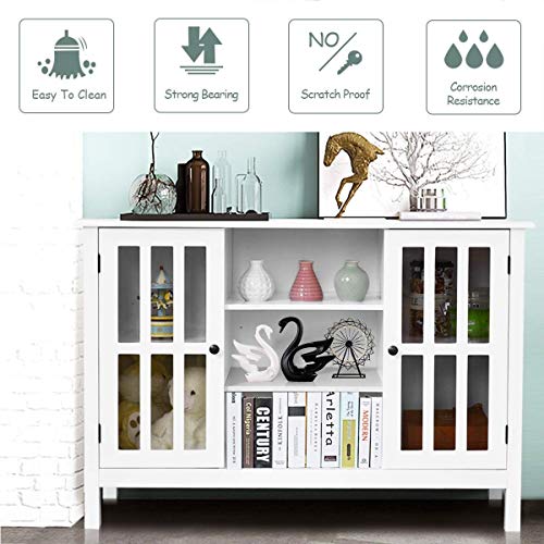 Brown Wood TV Stand Storage Cabinet R58119