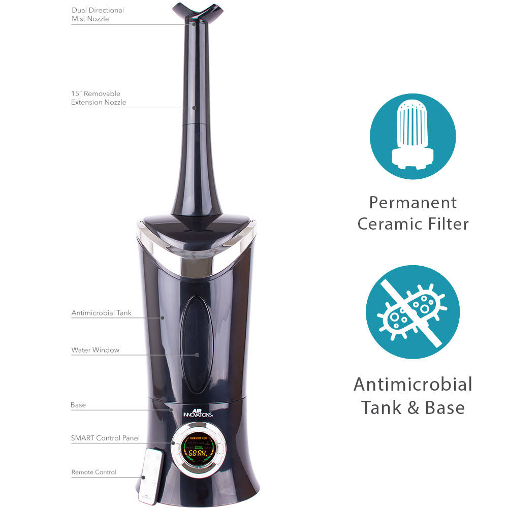 Black 1.4 Gallon Ultrasonic Humidifier X46250