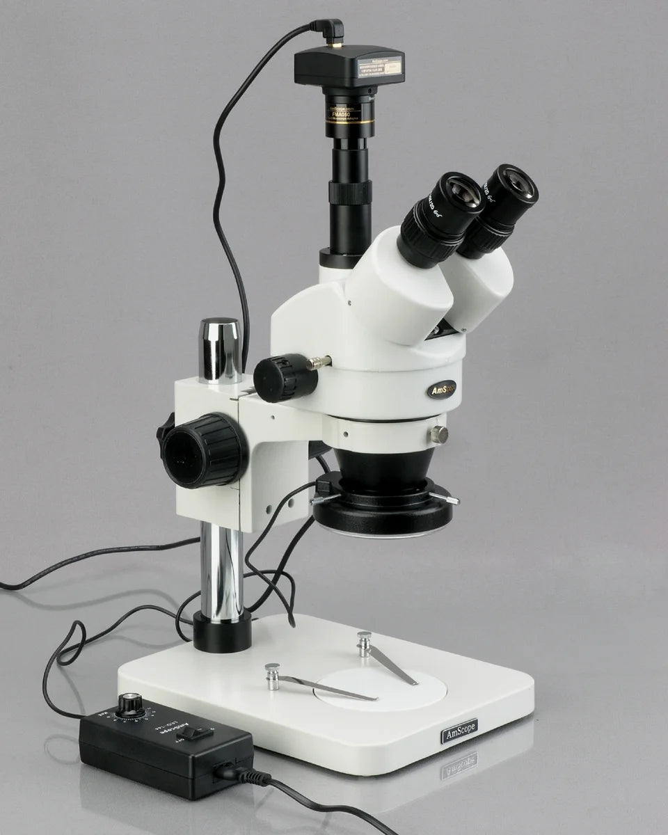 3.5X-90X Zoom Stereo Microscope with 144-LED Light and 10MP Digital USB Camera G4535