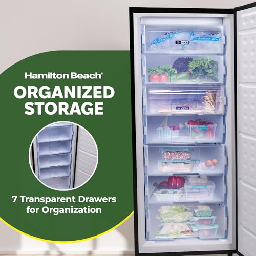 Stainless Steel Upright Freezer, 11 cu. ft. V7372