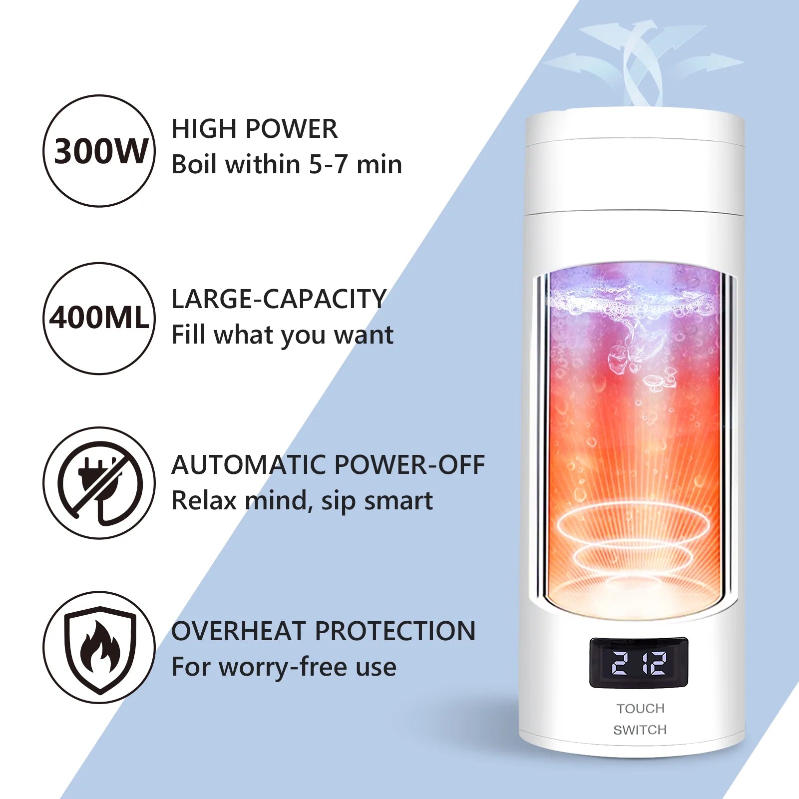 Portable Electric Kettle 400ML X971887