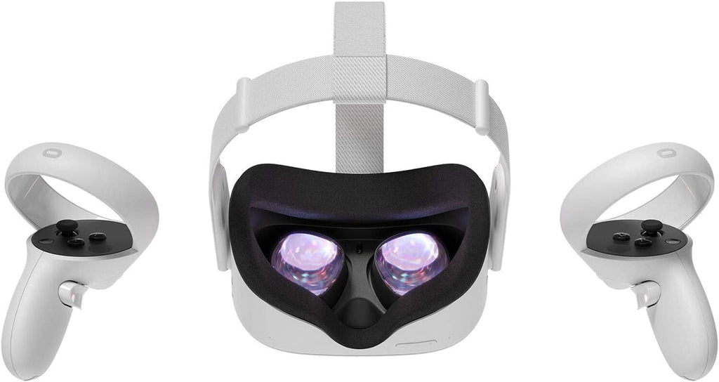 128GB White VR Headset Set with USB Type-C Link Cable and 2 Silicone Face Cover N403