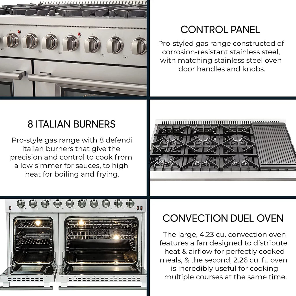 Gold Professional 48" Freestanding Gas Range C541