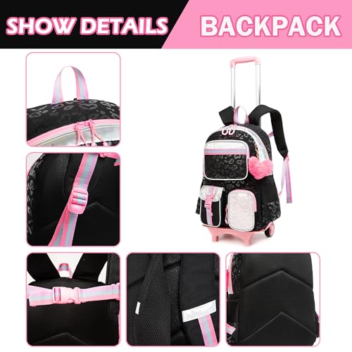Rolling Backpack with Wheels J816339