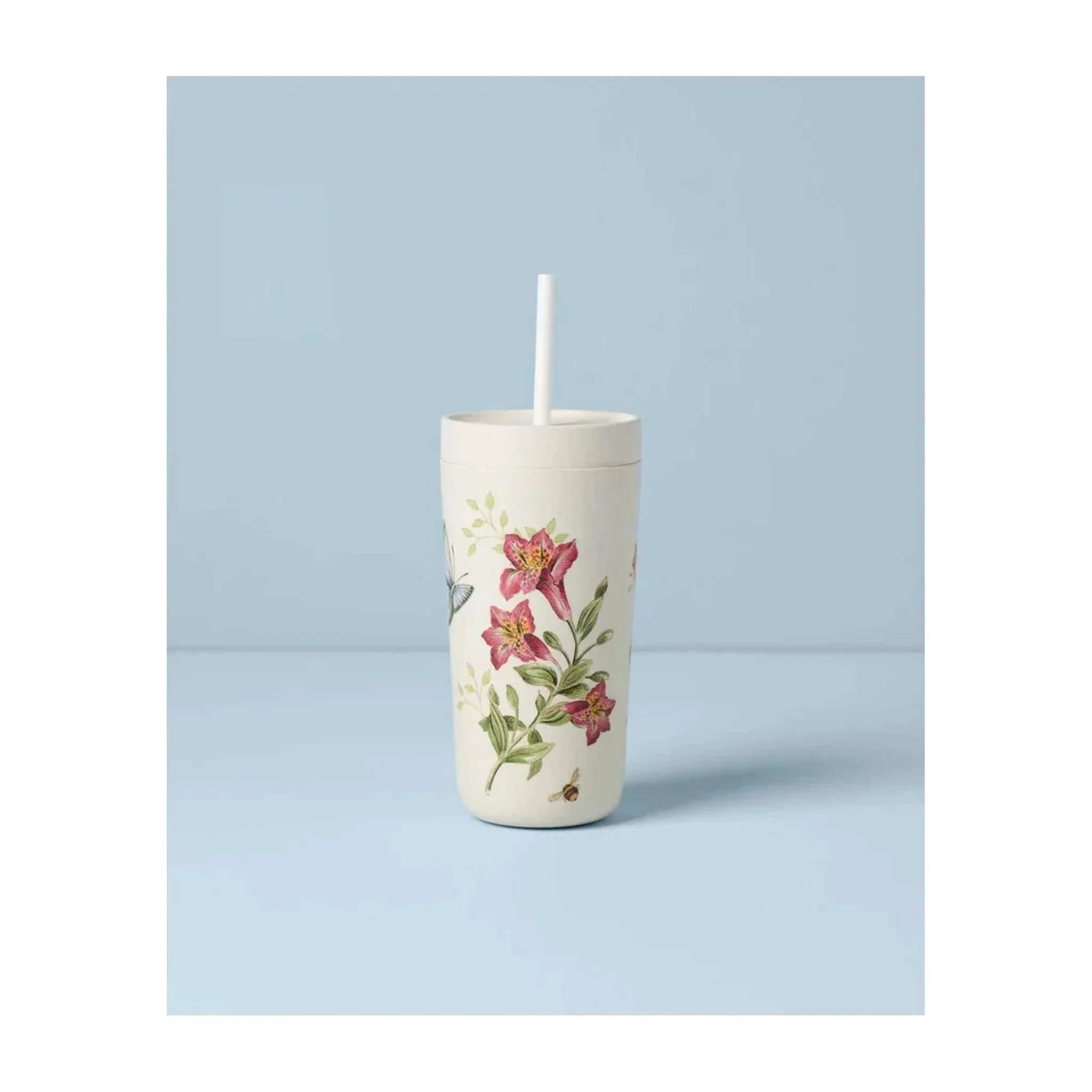 Bamboo Tumbler With Straw S1768