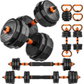 44LB 4 in 1 Adjustable Weight Dumbbell Set Y276