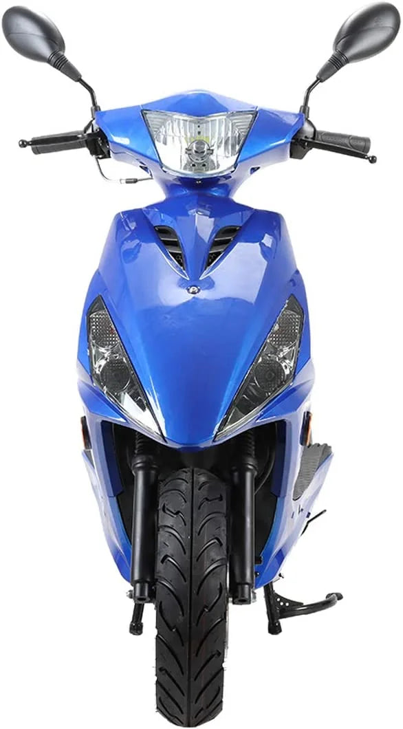 150cc Gas Powered Moped Scooter with 10" Aluminum Wheels J372738