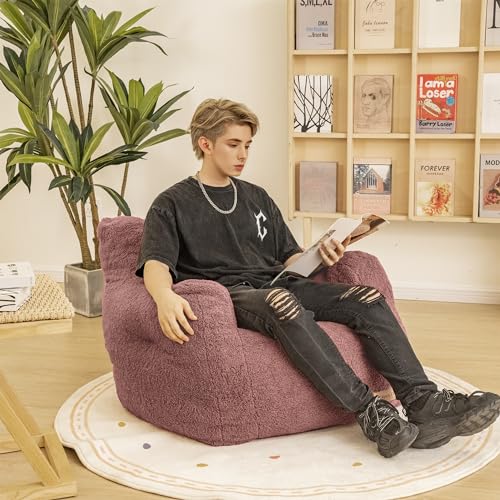 Black Bean Bag Chair with Memory Foam X47611