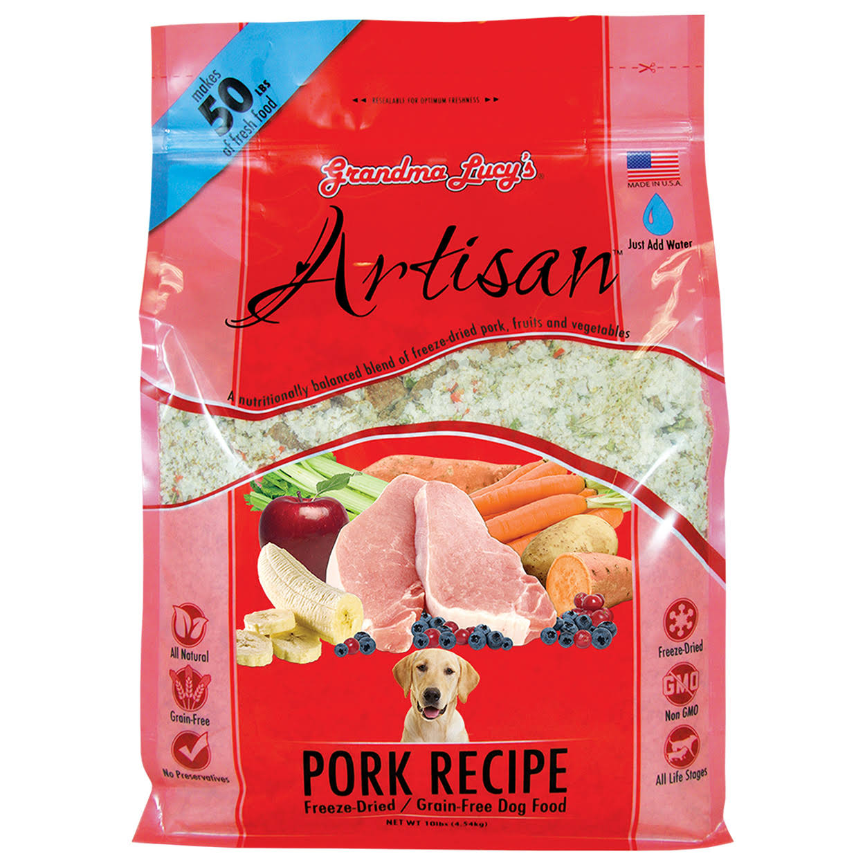 Grain Free Pork Freeze Dried Dog Food, 10 lbs O832