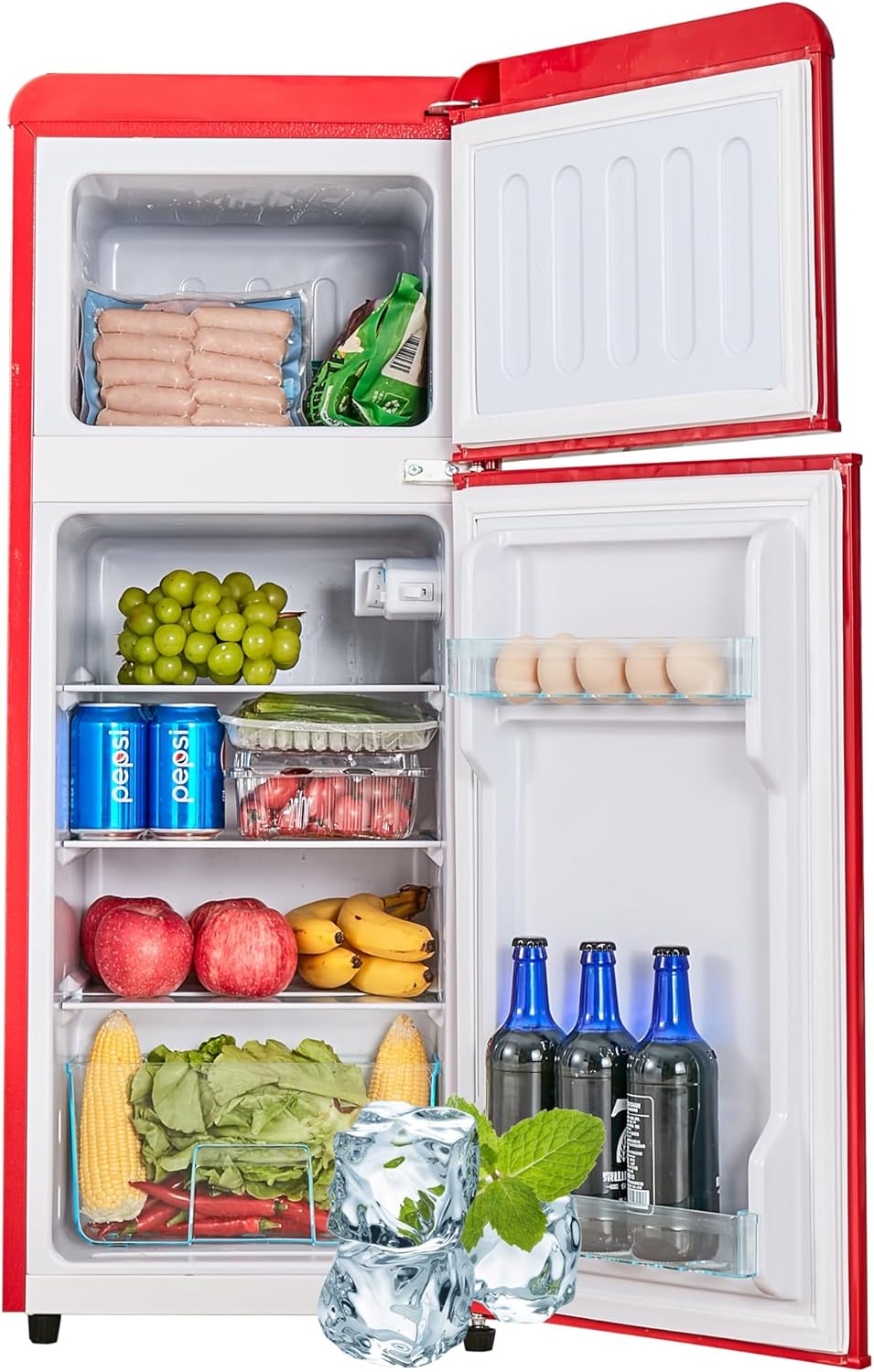 Compact Retro Refrigerator, 4.5 cu. ft. Dual Zone Q548