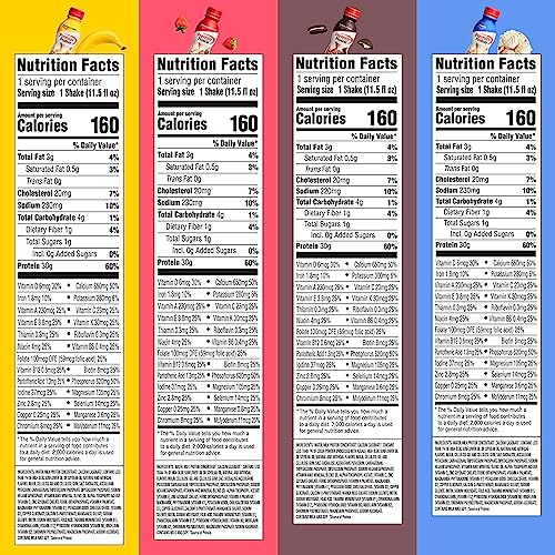 11.5 Fl Oz Strawberries Protein Shake (Pack of 12) Y505