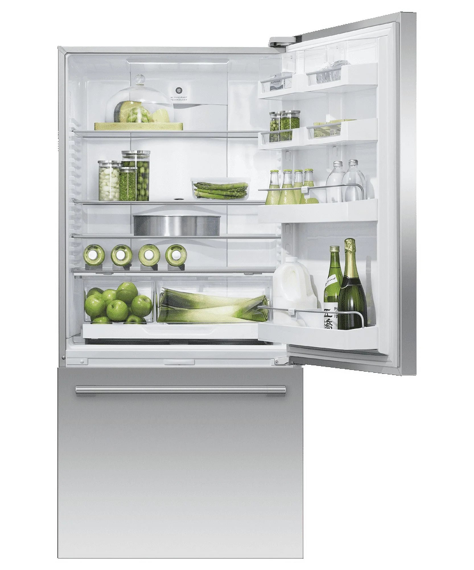 Stainless Steel Bottom Freezer Freestanding Refrigerator U8756
