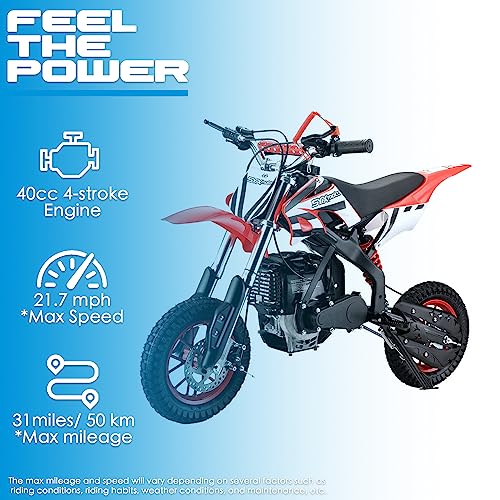 4-Stroke 40cc Mini Dirt Bike (White) A676
