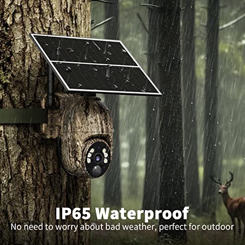 Cellular Trail Camera 4G LTE with Solar Panel, 2K Color Night Vision, IP65 G17268