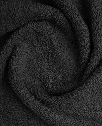 Black Pack of 24 Cotton Towels Y47706