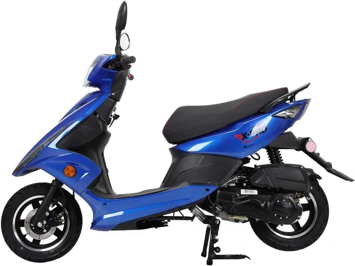 150cc Gas Powered Moped Scooter with 10" Aluminum Wheels J372738