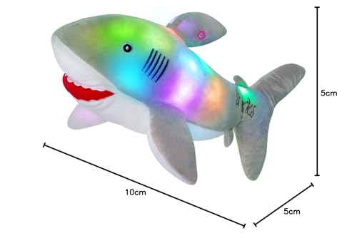 Gray Light Up Plush Shark Stuffed Animal N82152