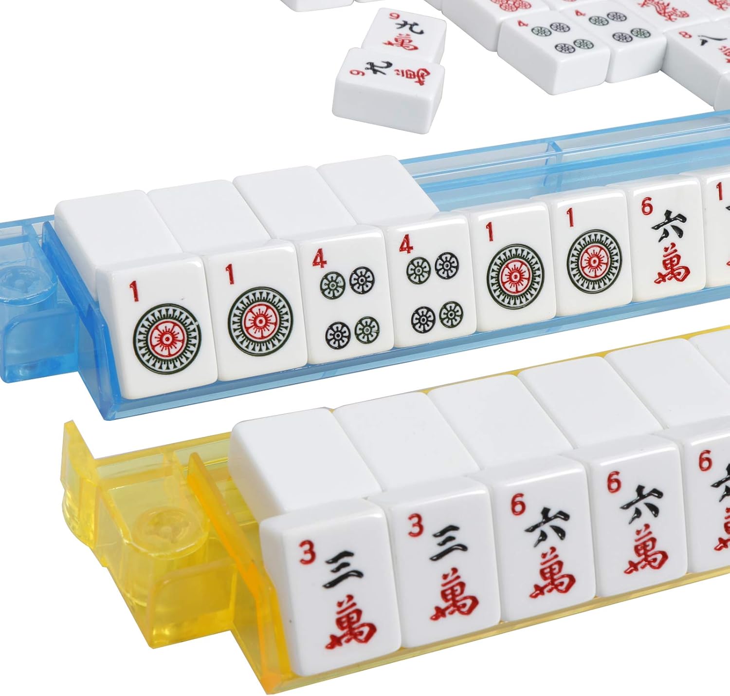166 Tiles Mah Jongg Set with Burgundy Bag F9351