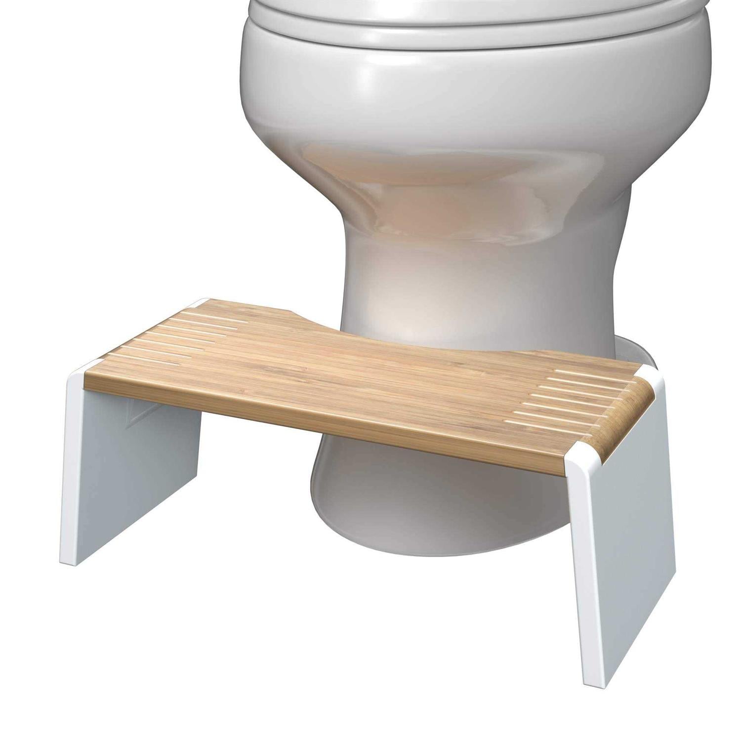 Brown Bamboo Folding Toilet Stool Z534730