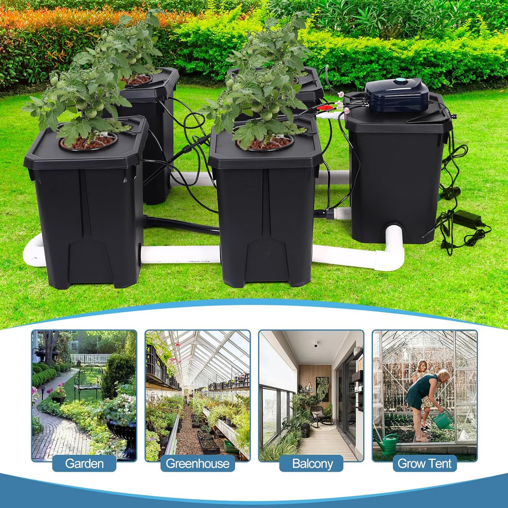 7-Gallon Recirculating Deep Water Culture Hydroponic System Kit K312