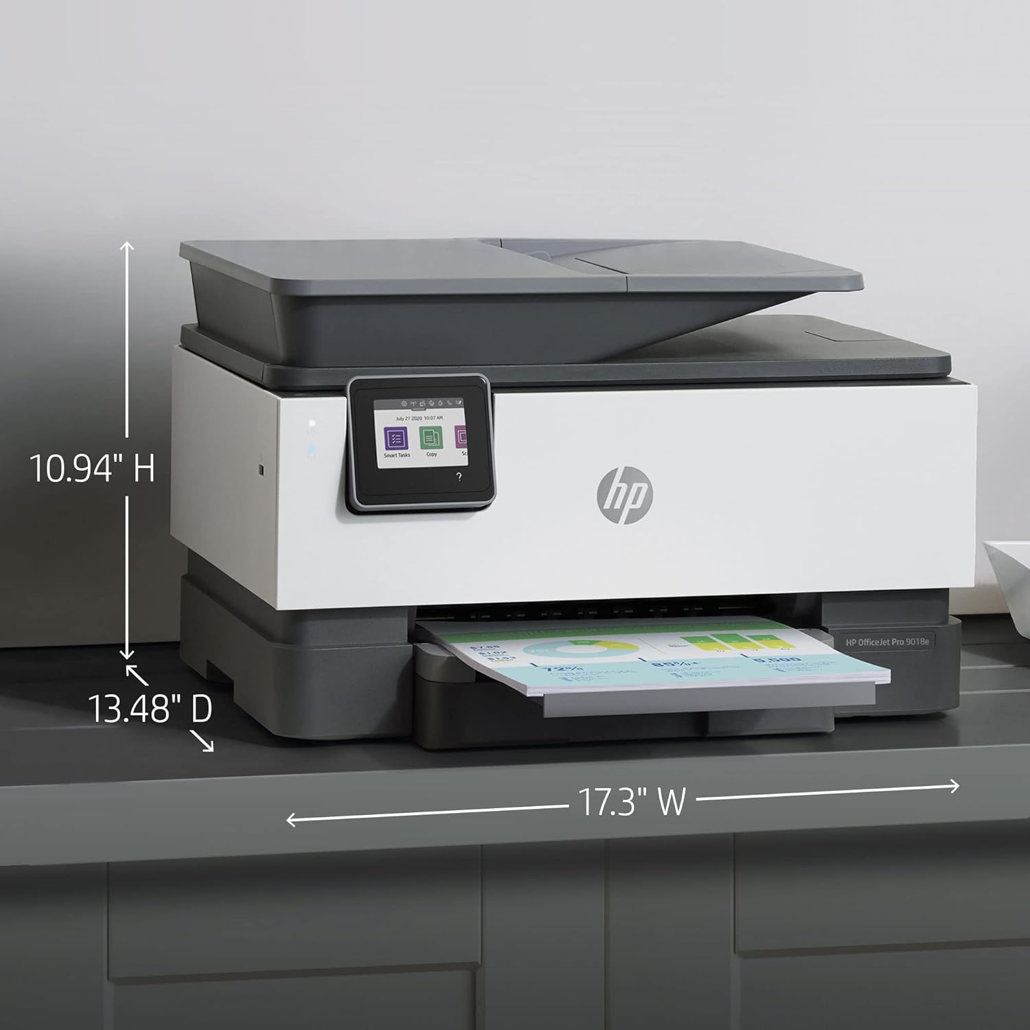Wireless All-in-One Inkjet Color Printer with Auto 2-Sided Print, Copy, Scan, Fax, 22ppm, 4800 x 1200dpi, 35-Sheet ADF, 2.7 Color Touchscreen Display Q9399