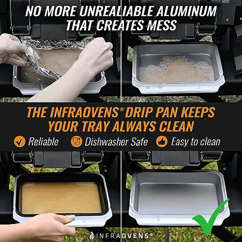 Set of Two Reusable Silicone Trays for Outdoor Grill N872