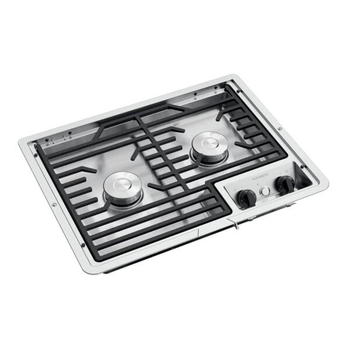 Two Burner Cooktop Cast Iron Flat Wire Grate 12V Stove X43288