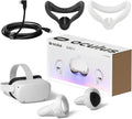 128GB White VR Headset Set with USB Type-C Link Cable and 2 Silicone Face Cover N403
