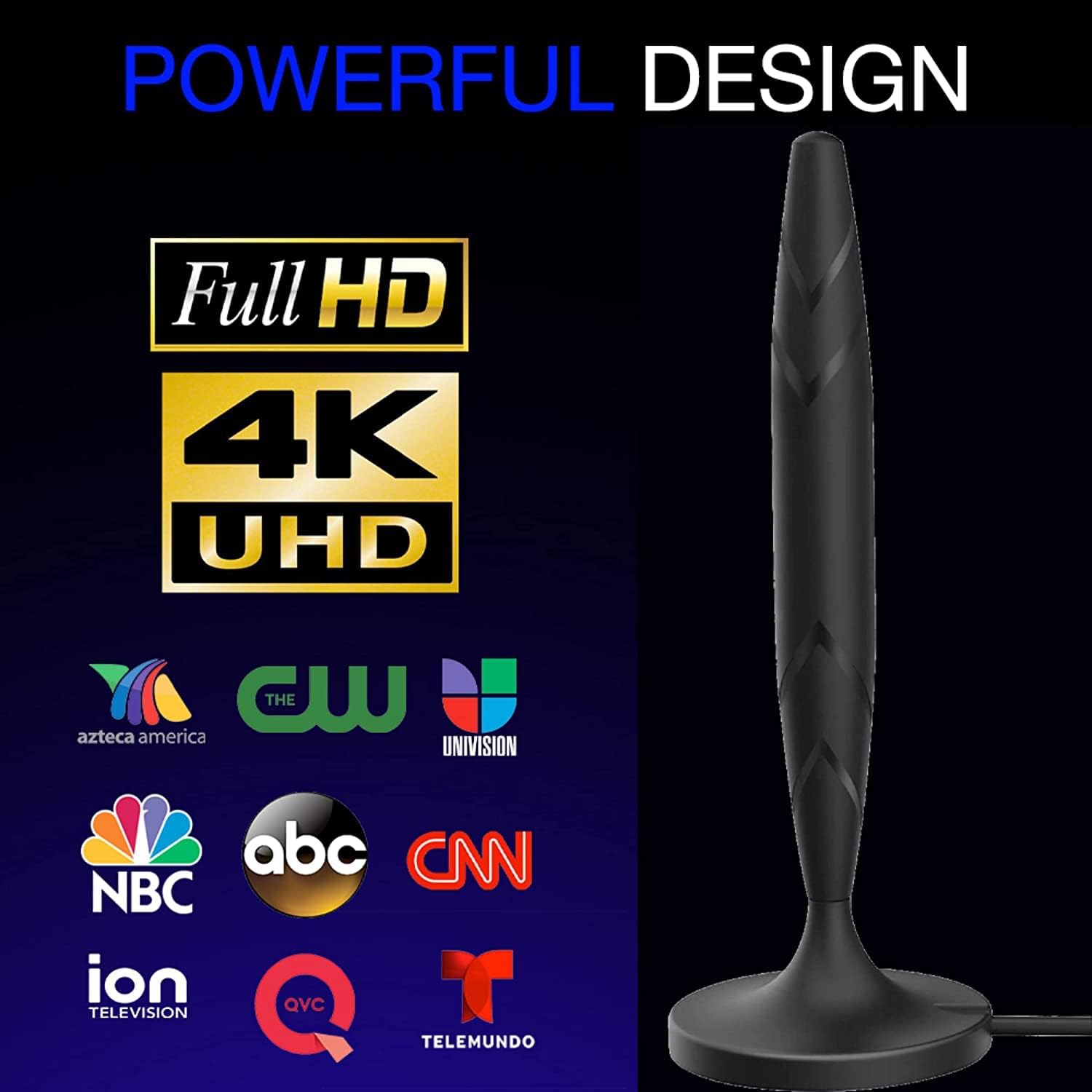 Amplified TV Antenna with 20 ft Coaxial Cable C7914