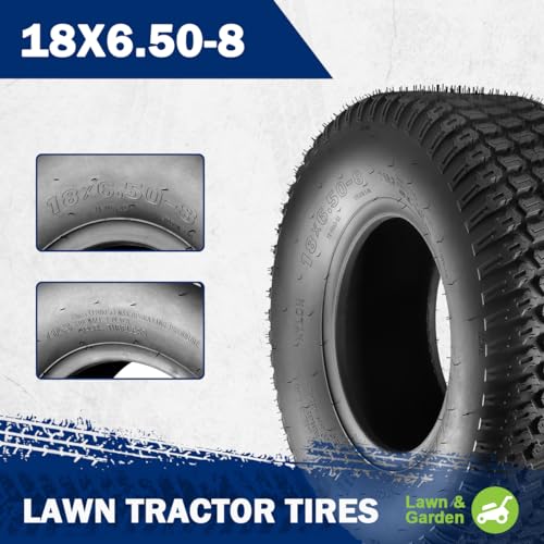 2 Pcs 20x8-10 Turf Saver Tire, 20x8.00x10 Lawn & Garden Tire W562660