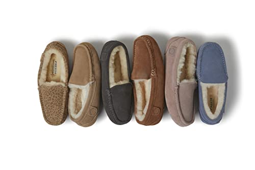 Genuine Shearling Indoor/Outdoor Moccasin Slipper W527