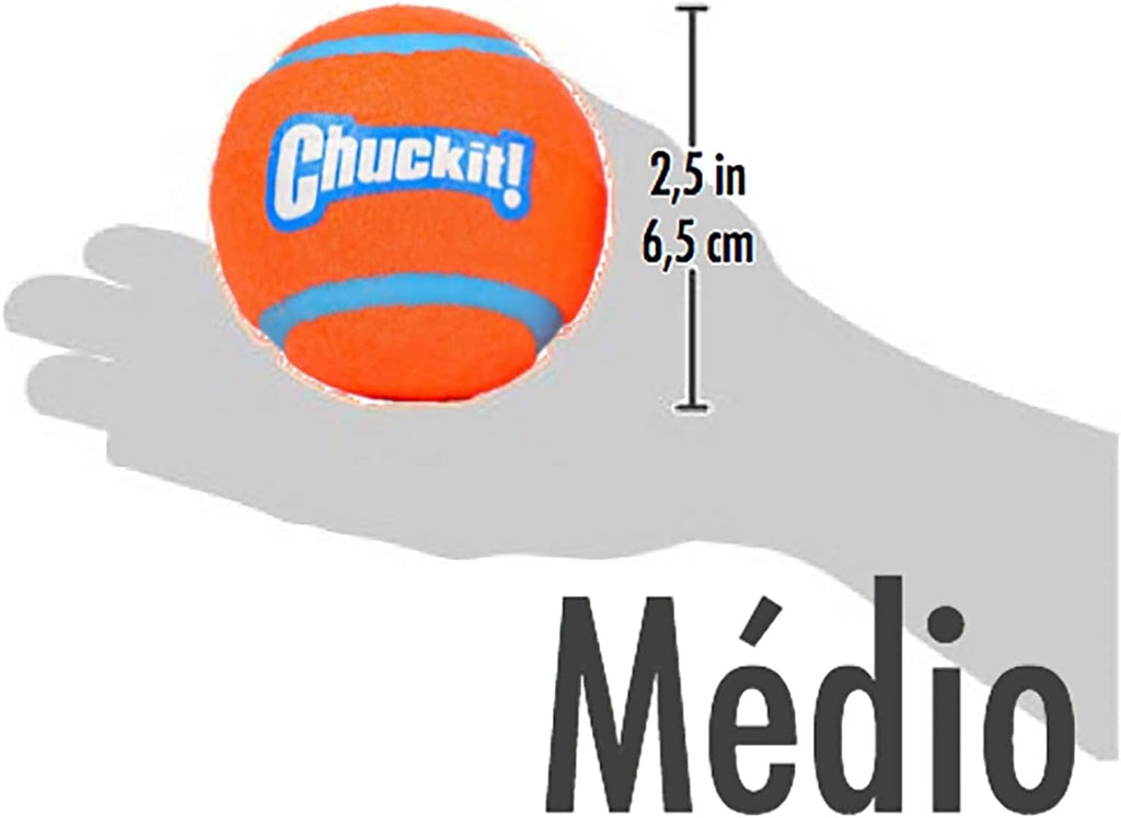 Medium 2.5 Inch Diameter Dog Tennis Ball Pack of 2 T679