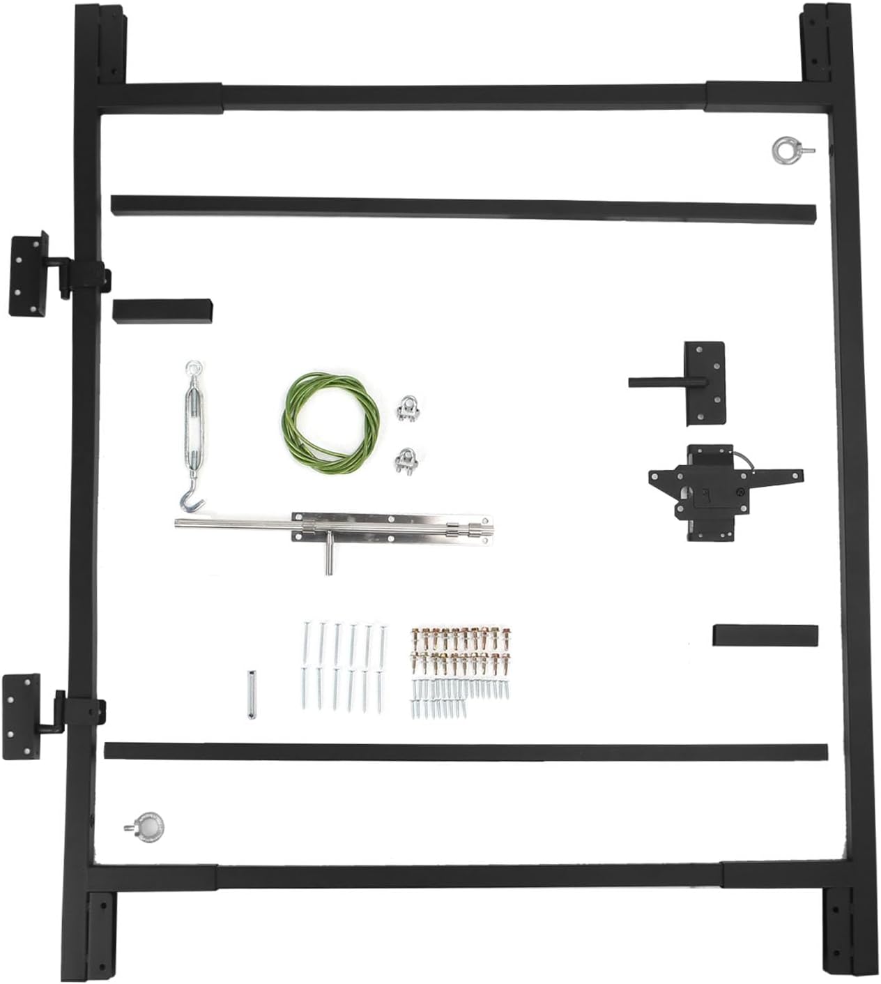 Black Steel Fence Gate Kit Z910