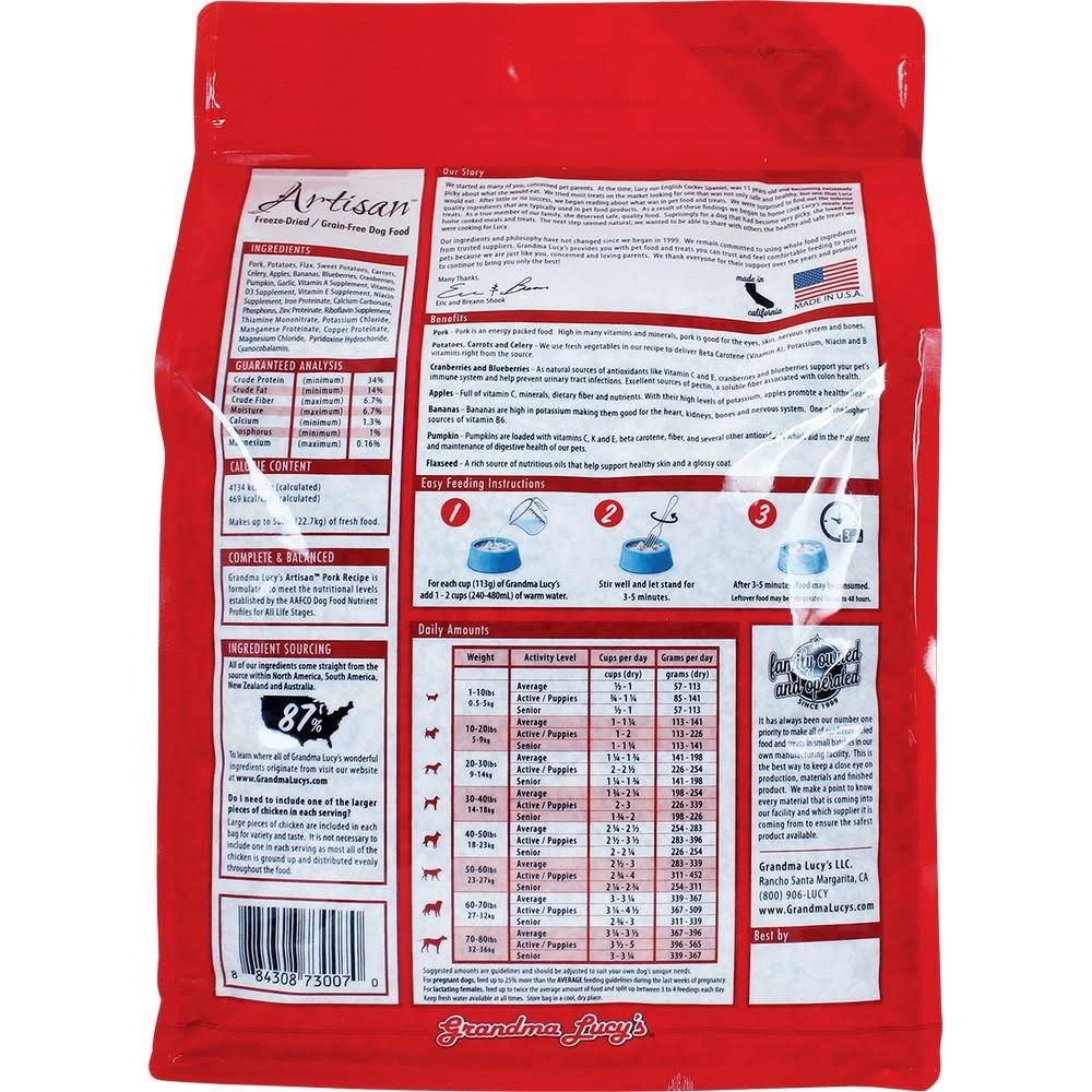 Grain Free Pork Freeze Dried Dog Food, 10 lbs O832