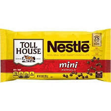 Semi-Sweet Chocolate Chip Mini Morsels 10 Oz. Bag (Pack of 2) W720