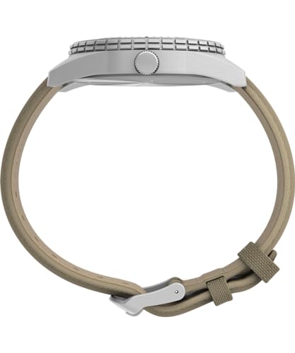 Tan Strap Black Dial IP Steel Case Solar 43mm Watch G537