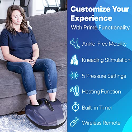 Foot Massager Machine with Deep-Kneading, Compression, Shiatsu, and Heat B509148