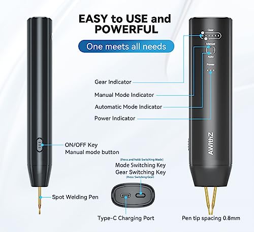 Black Handheld Battery Spot Welder X206
