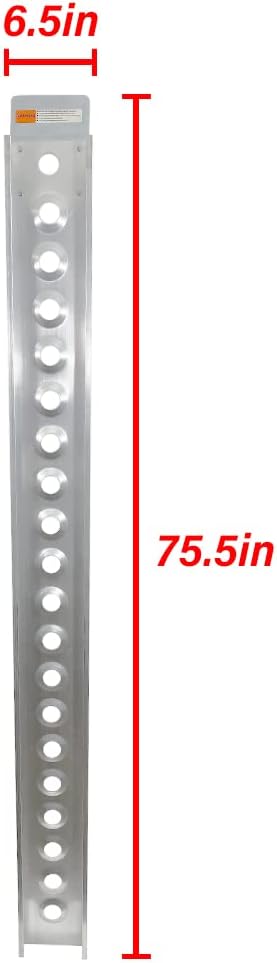 Motorcycle Loading Ramp Aluminum 6ft Portable Dirt Bike Ramp J6151