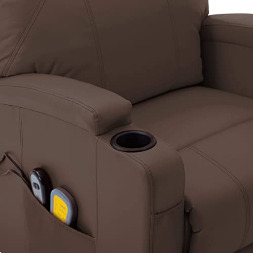 Black Faux Leather Electric Power Lift Massage Chair with 6-Point Vibration Massage H799